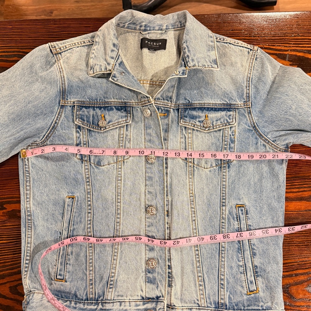 Men’s PacSun Light Blue Denim Jacket size medium - Picture 7 of 8